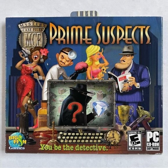Prime Suspects You Be The Detective PC Games CD ROM E ESRB Big Fish Mystery Case - Picture 1 of 5